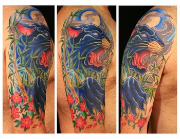 Canman - panther half sleeve